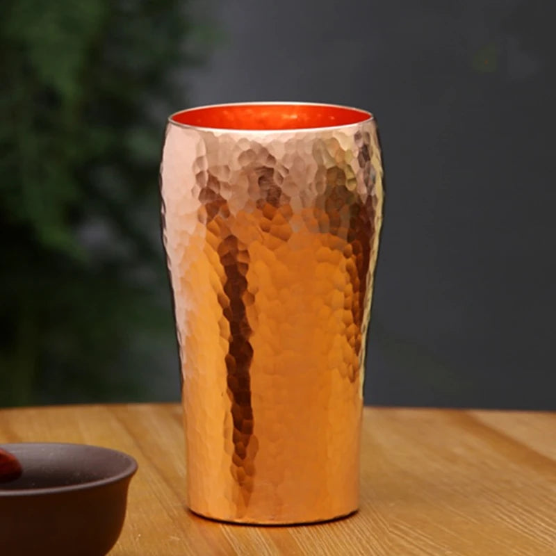 Handcrafted Hammered Copper Mug — 250 ml