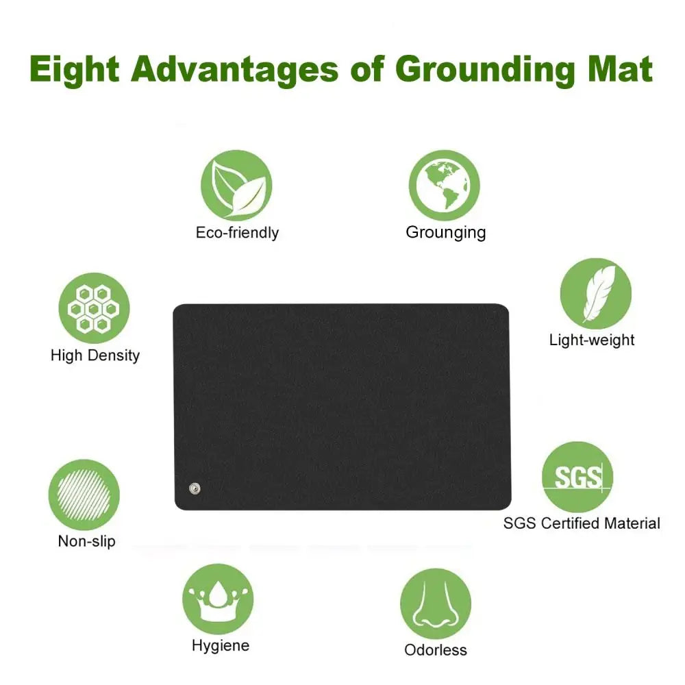 Grounding Mat 90×60 cm — Earthing Pad with Cable