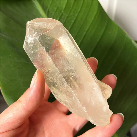 Raw Clear Quartz Wand – Natural Crystal Point for Reiki & Healing Decor
