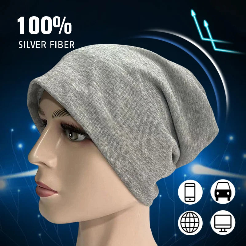 Silver Fiber RF/EMF Shielding Beanie — Unisex