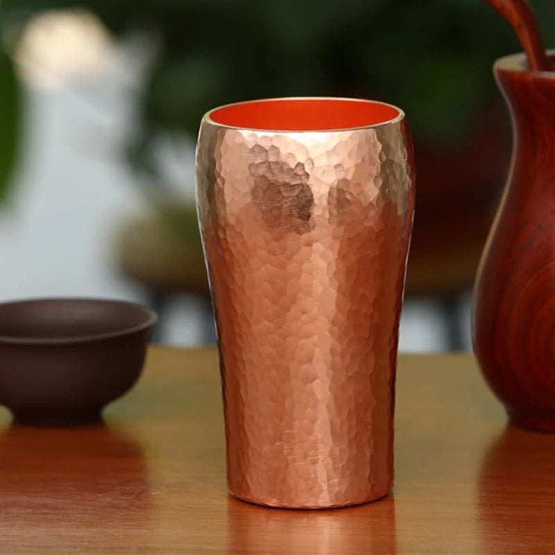 Handcrafted Hammered Copper Mug — 250 ml