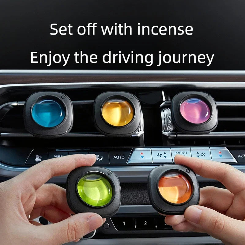 Car Vent Aromatherapy Clip — Refillable Essential Oil Diffuser