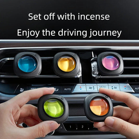 Car Vent Aromatherapy Clip — Refillable Essential Oil Diffuser
