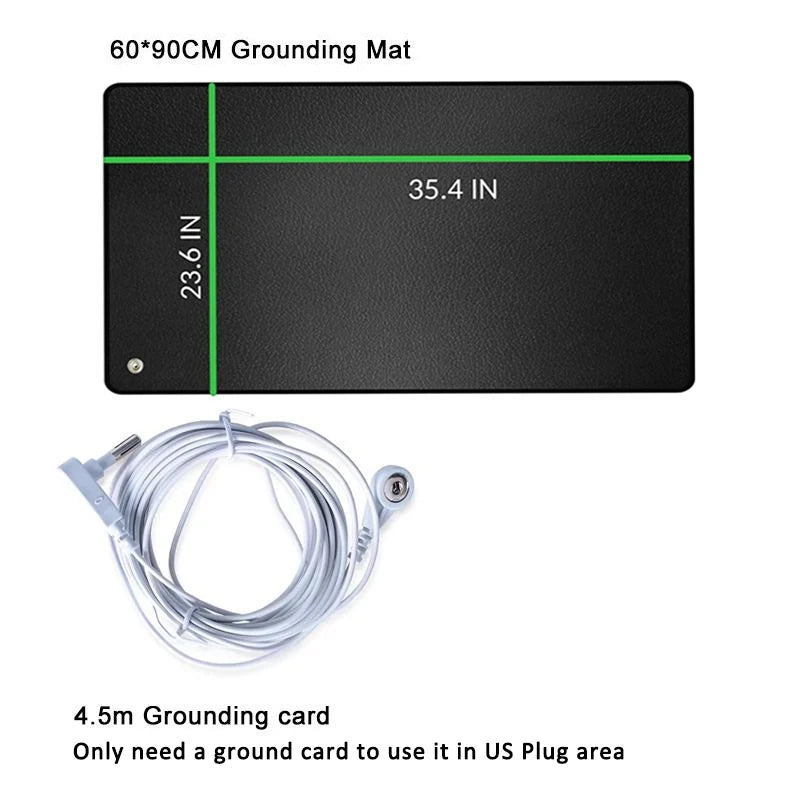 Grounding Mat 90×60 cm — Earthing Pad with Cable