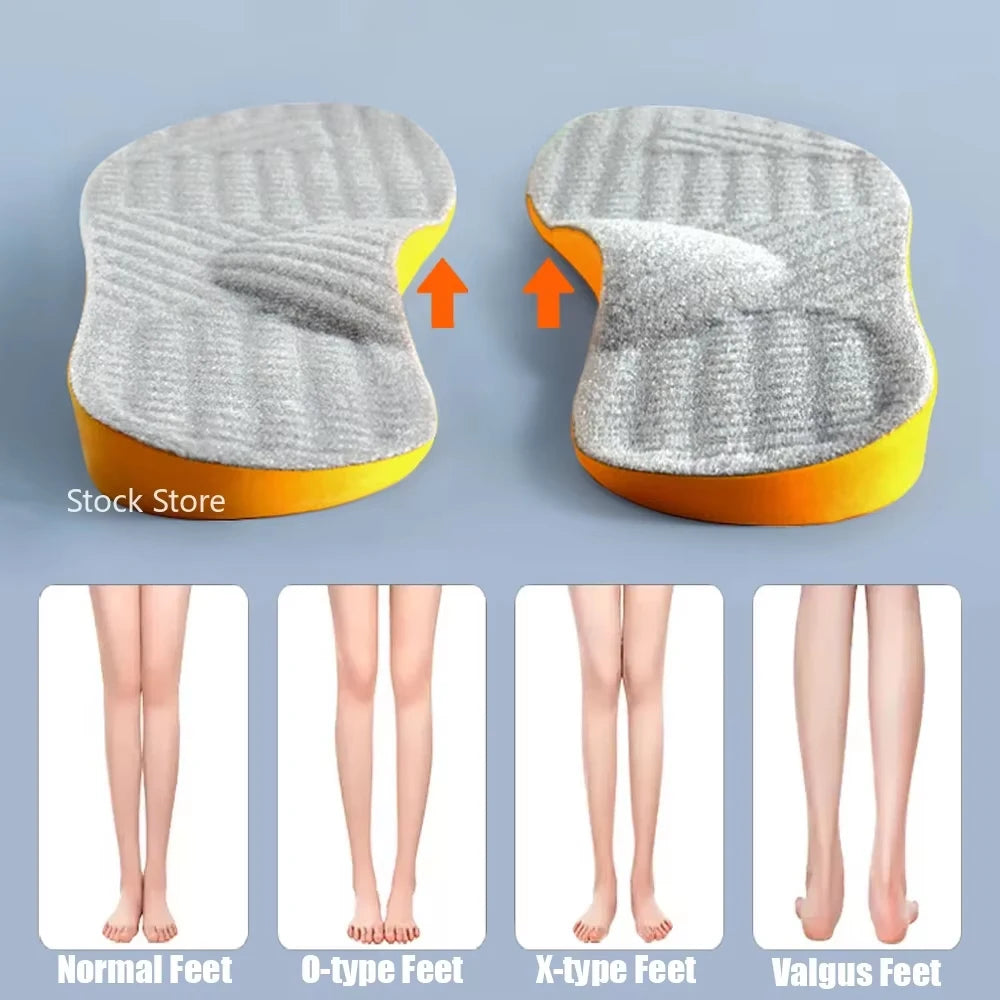 Orthotic-Style Arch Insoles — Cushion & Stability (Men/Women/Kids)