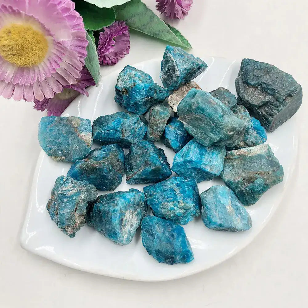 Raw Blue Apatite Crystal – Inspire Calm Energy in Your Home
