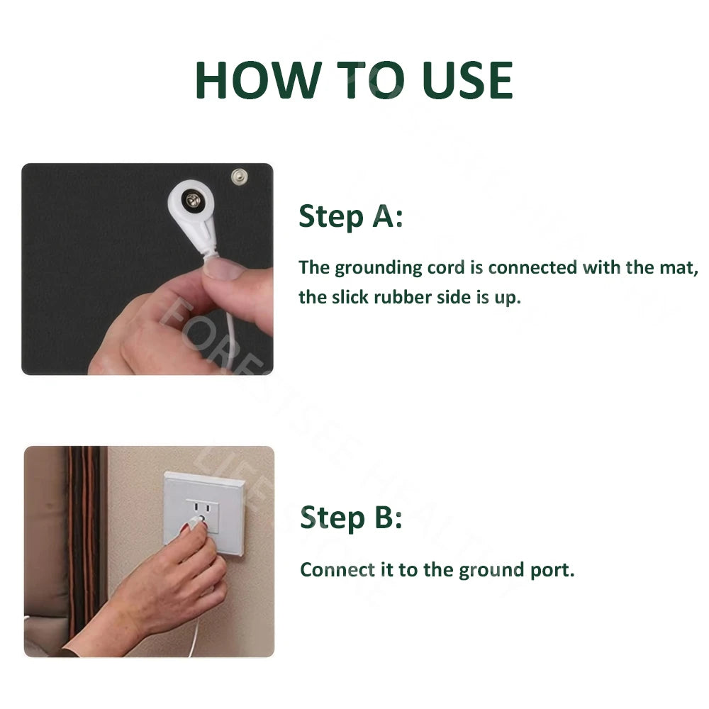 Premium Bedside Grounding Mat — Mattress/Under-Sheet