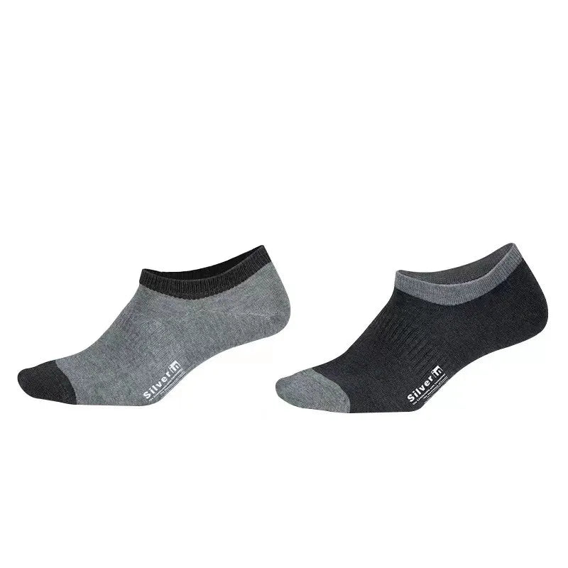 25% Silver Conductive Grounding Socks — Quarter Length (6-Pair Pack)