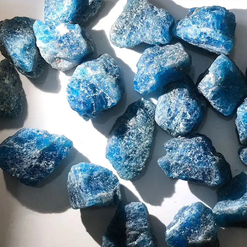 Raw Blue Apatite Crystal – Natural Healing Stone for Reiki & Meditation