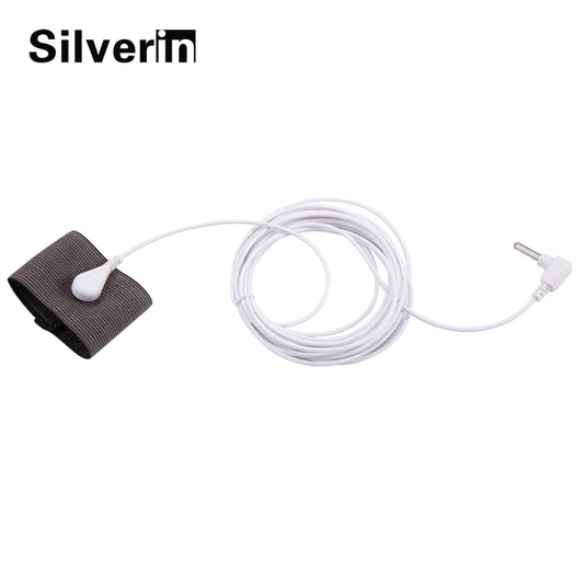 Silver-Fiber Grounding Wrist Band — Conductive Therapy Strap
