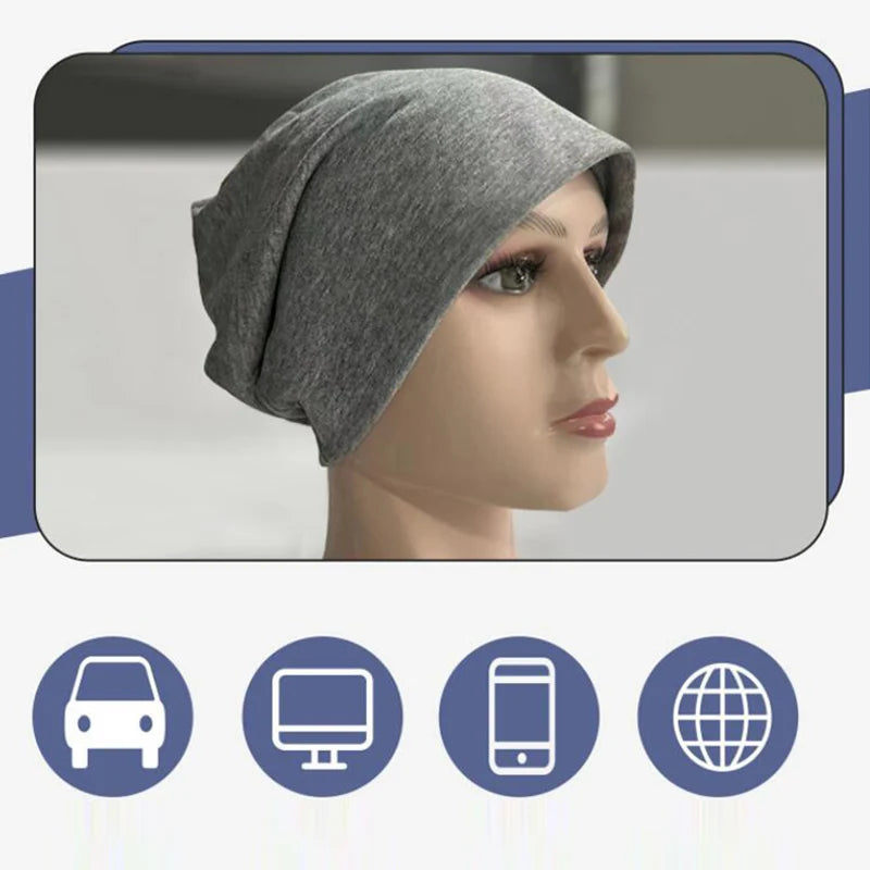 Silver Fiber RF/EMF Shielding Beanie — Unisex