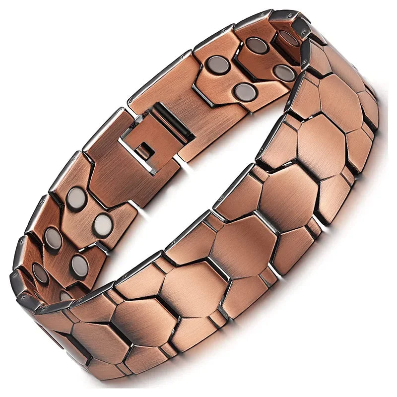 Pure Copper Magnetic Bracelet – Energy Healing Chain Link for Men & Women