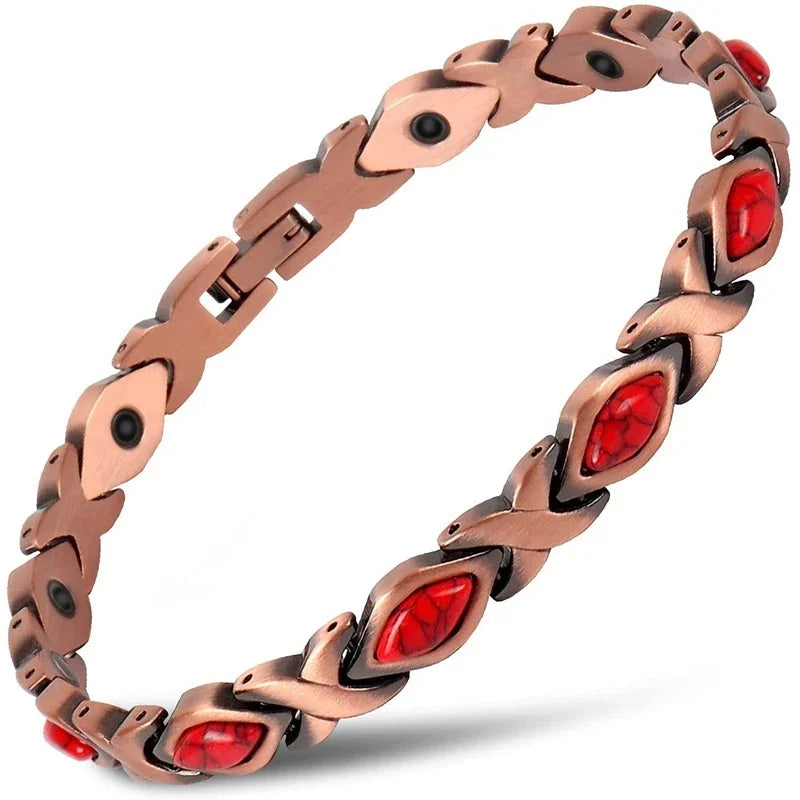 Pure Copper Magnetic Bracelet – Energy Healing Chain Link for Men & Women