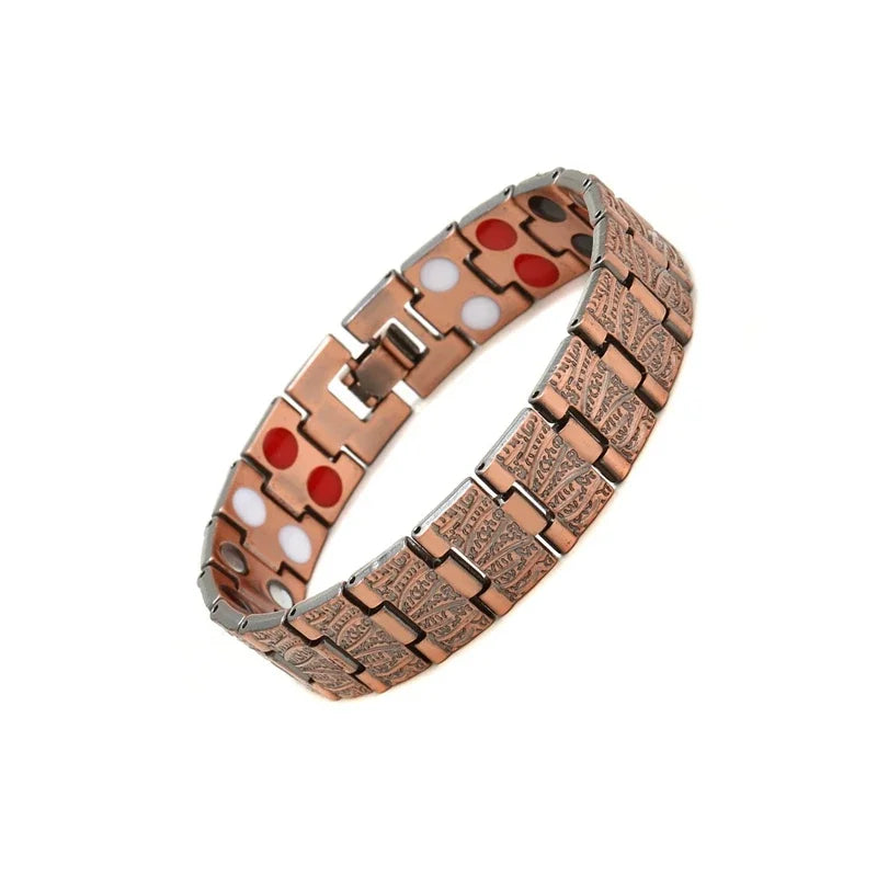 Pure Copper Magnetic Bracelet – Energy Healing Chain Link for Men & Women