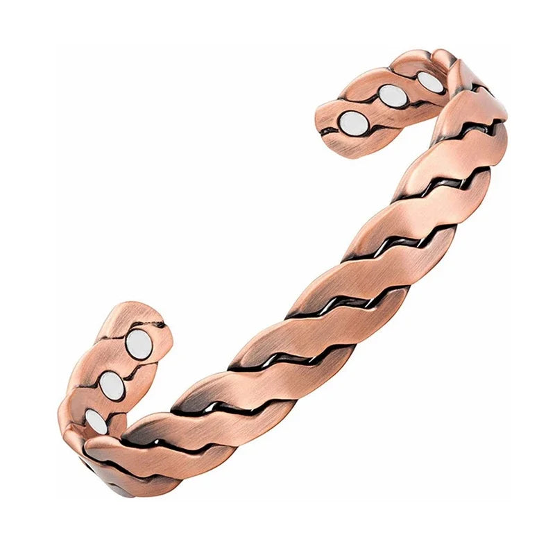 Pure Copper Magnetic Bracelet – Energy Healing Chain Link for Men & Women