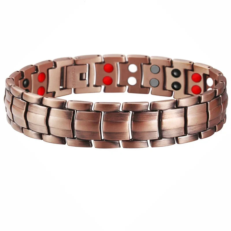 Pure Copper Magnetic Bracelet – Energy Healing Chain Link for Men & Women