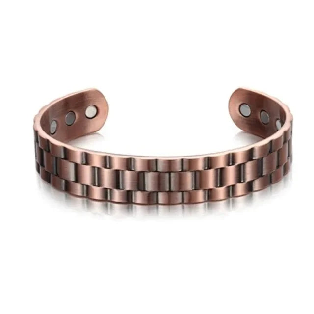 Pure Copper Magnetic Bracelet – Energy Healing Chain Link for Men & Women