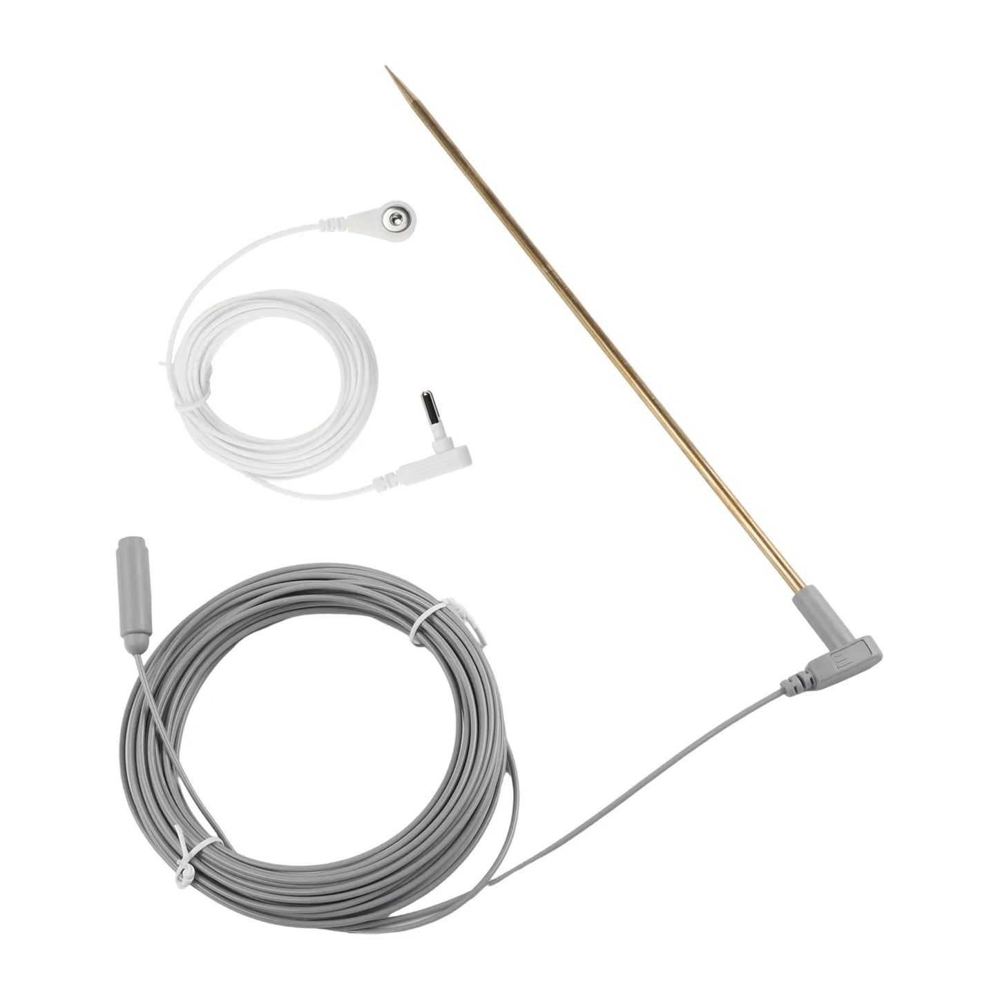Copper Grounding Rod Kit — 30 cm (12") with 2 Cords