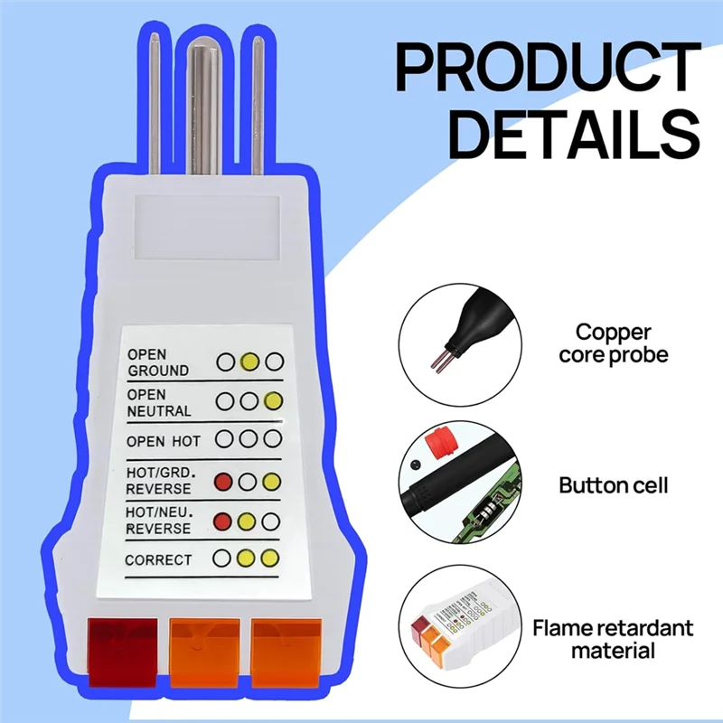 Grounding Tester Kit — Outlet Checker + Conductivity Pen