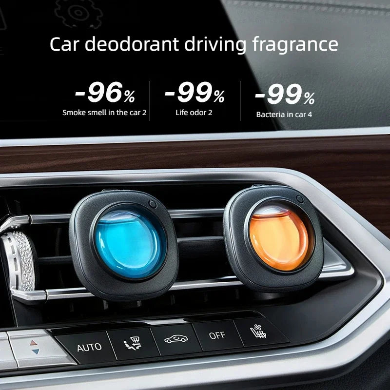 Car Vent Aromatherapy Clip — Refillable Essential Oil Diffuser