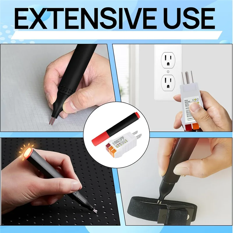 Grounding Tester Kit — Outlet Checker + Conductivity Pen