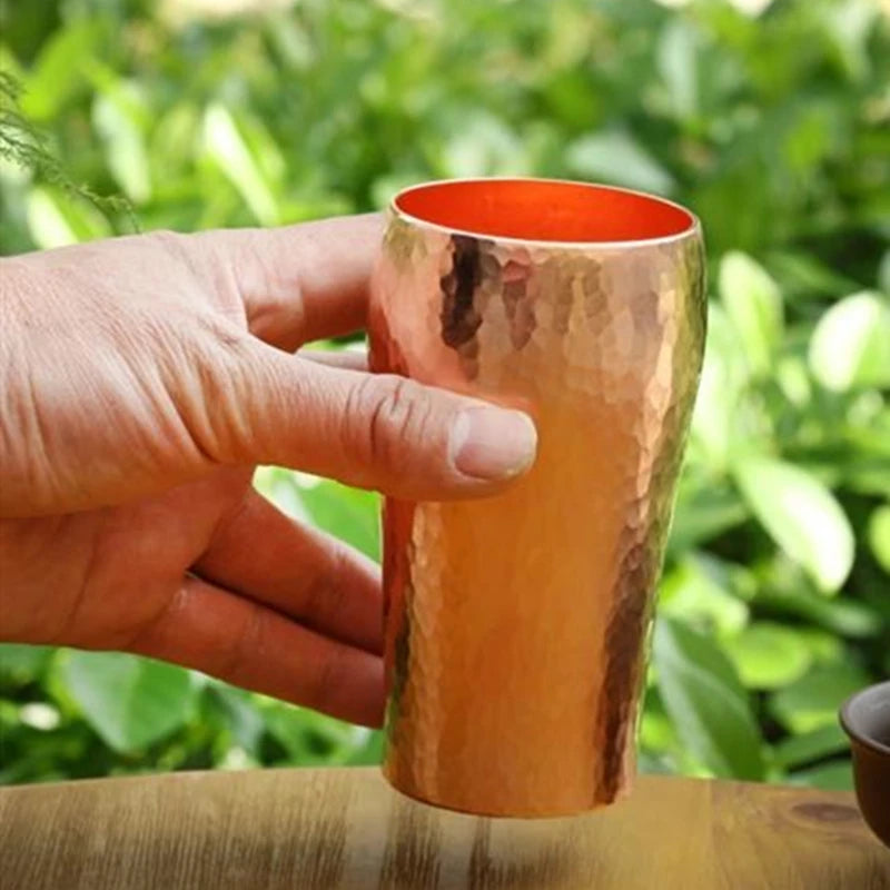 Handcrafted Hammered Copper Mug — 250 ml