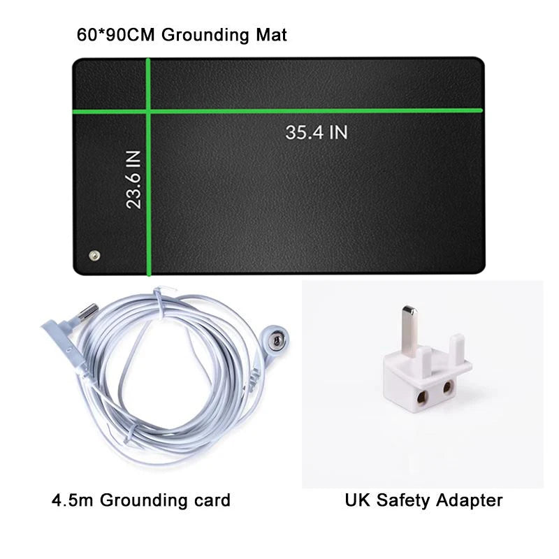 Grounding Mat 90×60 cm — Earthing Pad with Cable