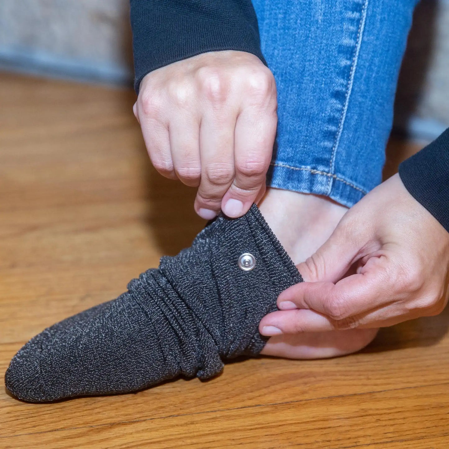 Conductive Therapy Socks — Electrode Foot Sleeves (TENS/EMS Ready)