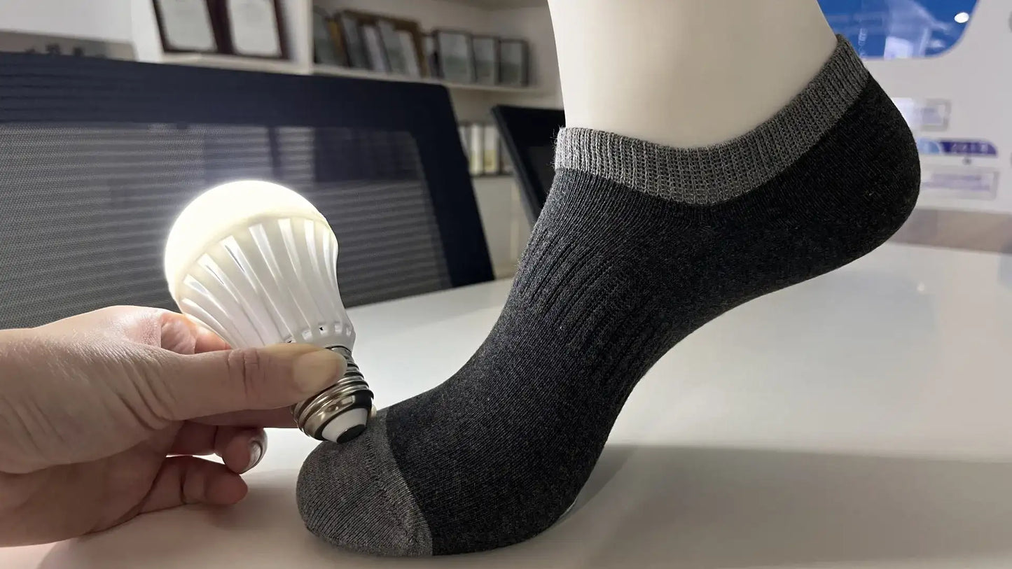 25% Silver Conductive Grounding Socks — Quarter Length (6-Pair Pack)