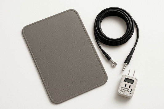 Grounding Starter Bundle (Mat + 15-ft Cord + Outlet Tester)