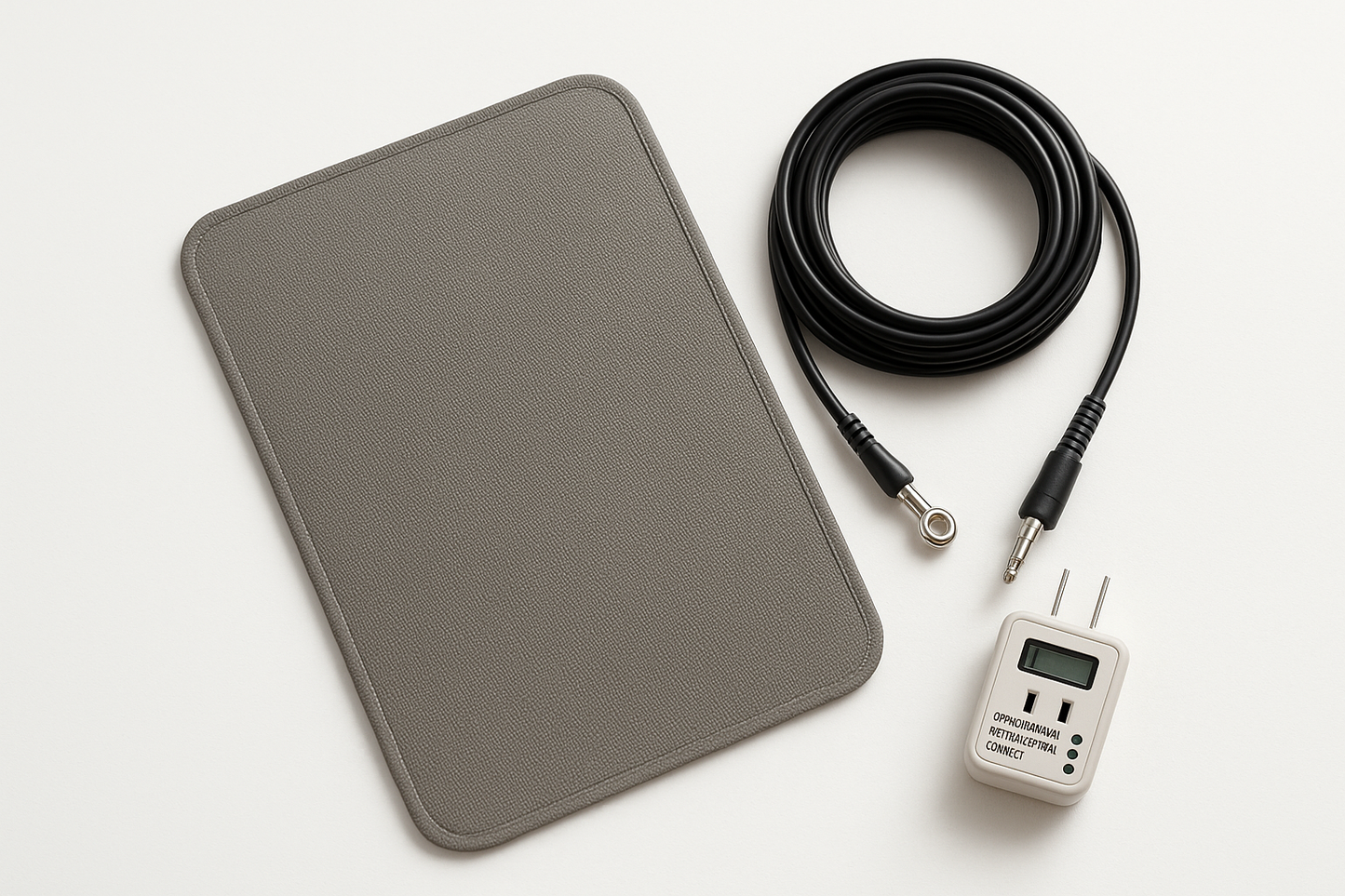 Grounding Starter Bundle (Mat + 15-ft Cord + Outlet Tester)