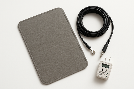 Grounding Starter Bundle (Mat + 15-ft Cord + Outlet Tester)